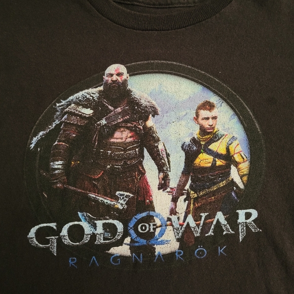 3 boys gamer shirts, size appropriately 10/12, DOOM, God of War, Playstation - Picture 3 of 7